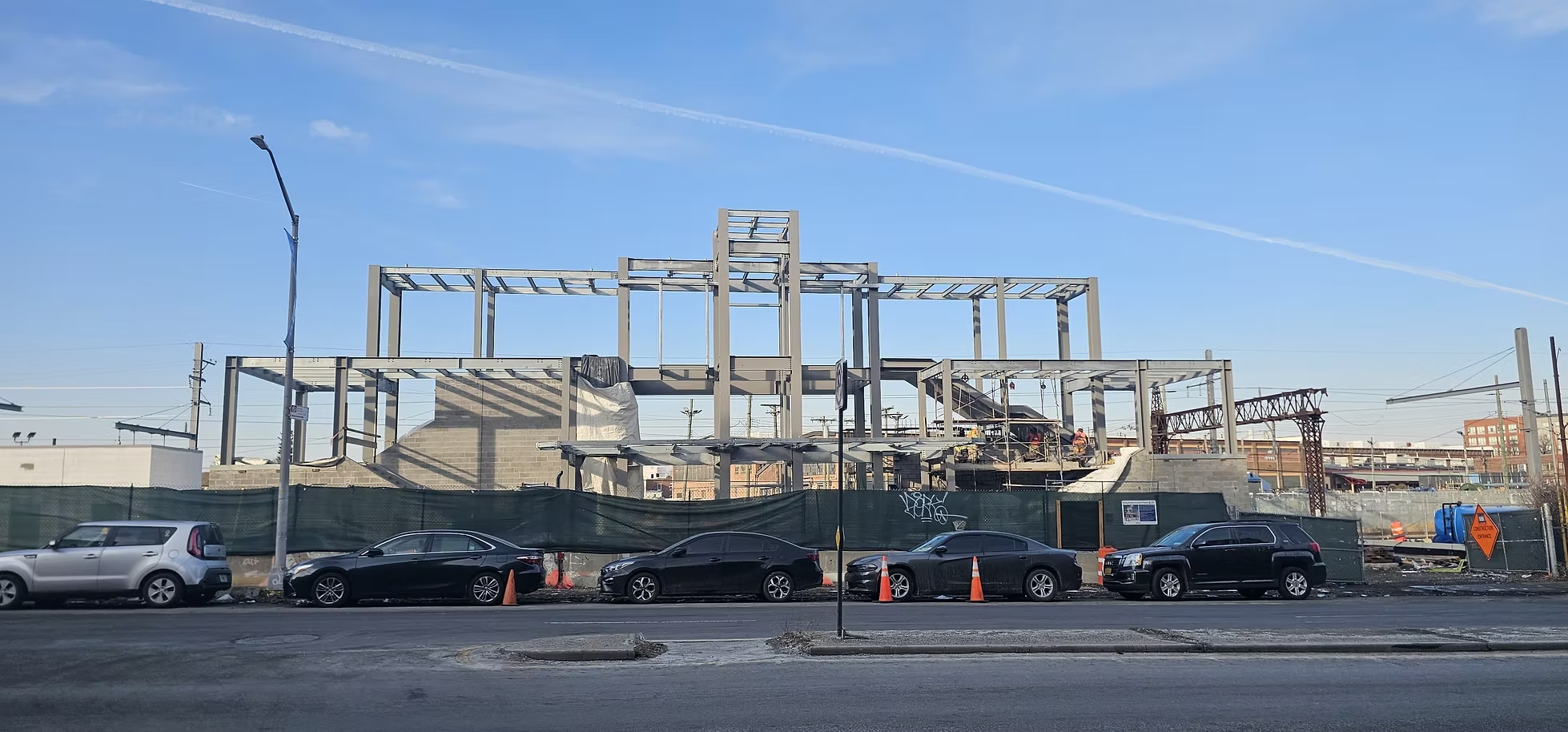 Metro-North construction near Parkchester