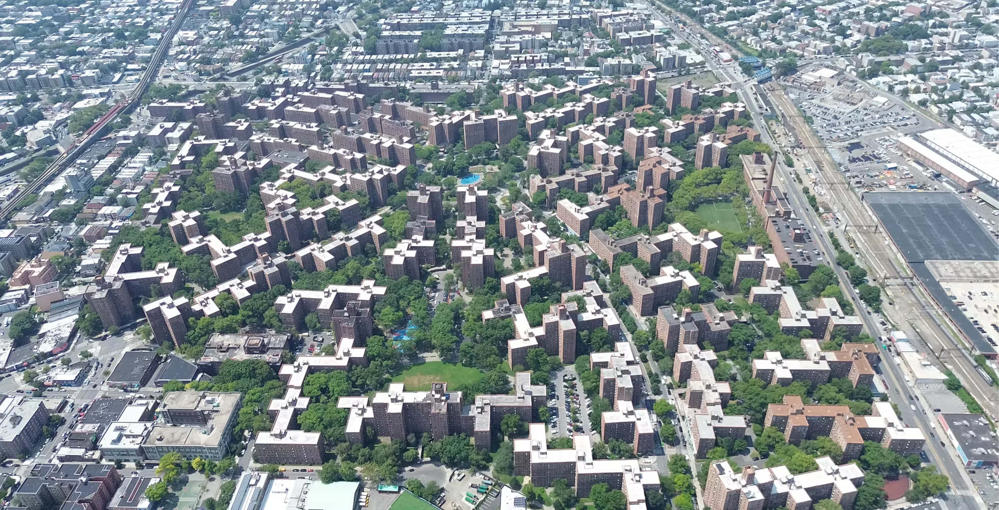 Aerial view of Parkchester